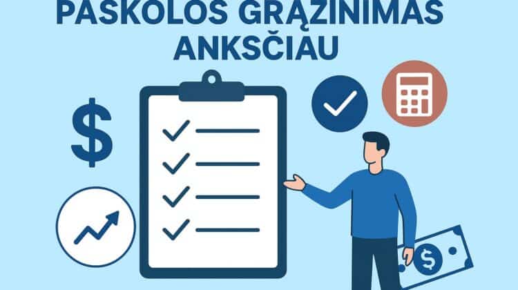 Paskolos grąžinimas anksčiau